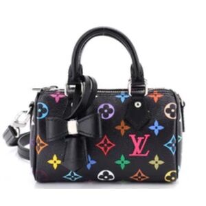 Louis Vuitton Murakami Black Monogram Nano Speedy Handbag